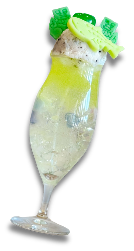 沖縄県北谷町 琉球工房ちゅら 沖縄クリームソーダキャンドル