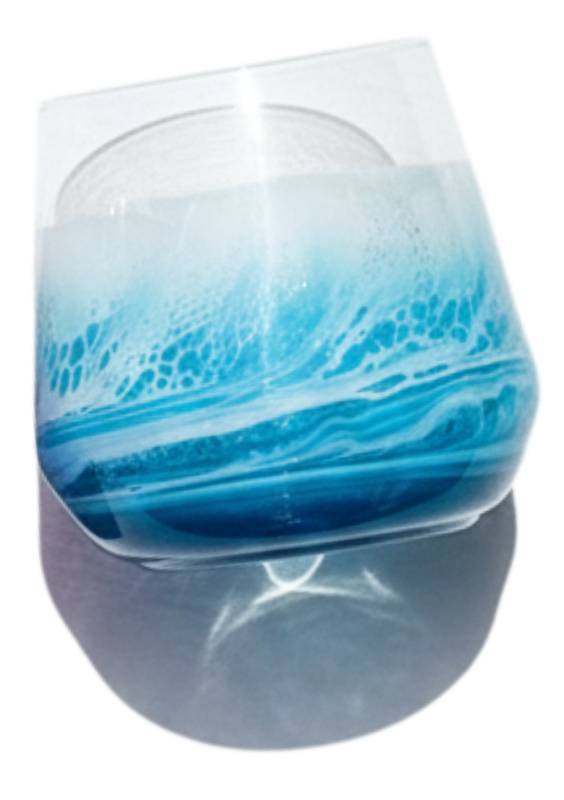 沖縄県北谷町 琉球工房ちゅら 波グラスレジンアート