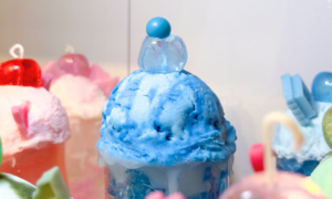 琉球工房ちゅら 沖縄クリームソーダキャンドル ブルーハワイ風アイス