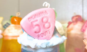 琉球工房ちゅら 沖縄クリームソーダキャンドル 58号線看板クッキー