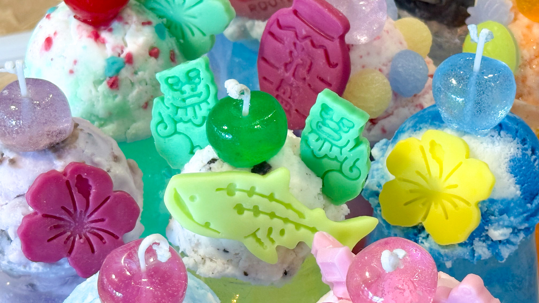 琉球工房ちゅら 沖縄クリームソーダキャンドル ギャラリー
