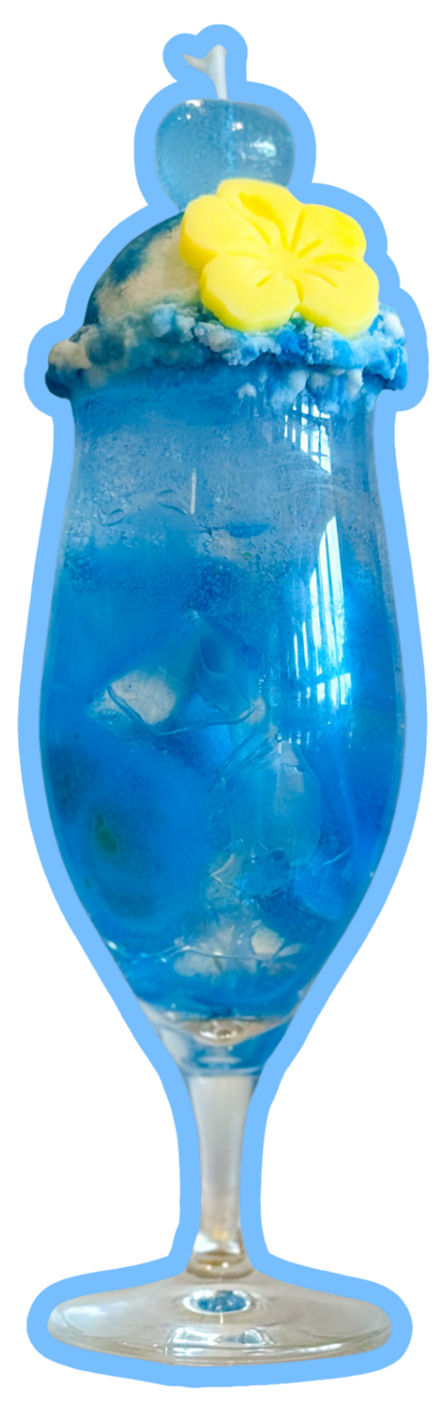 沖縄県北谷町 琉球工房ちゅら 沖縄クリームソーダキャンドル体験