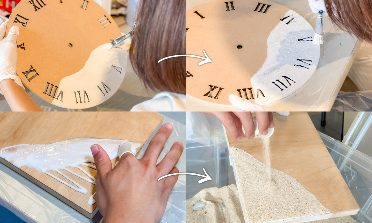 沖縄県北谷町 琉球工房ちゅら レジンアート 体験風景