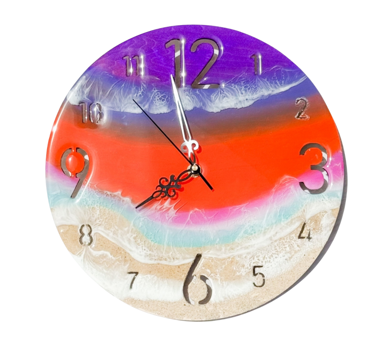 沖縄県北谷町 琉球工房ちゅら レジンアート 壁掛け時計