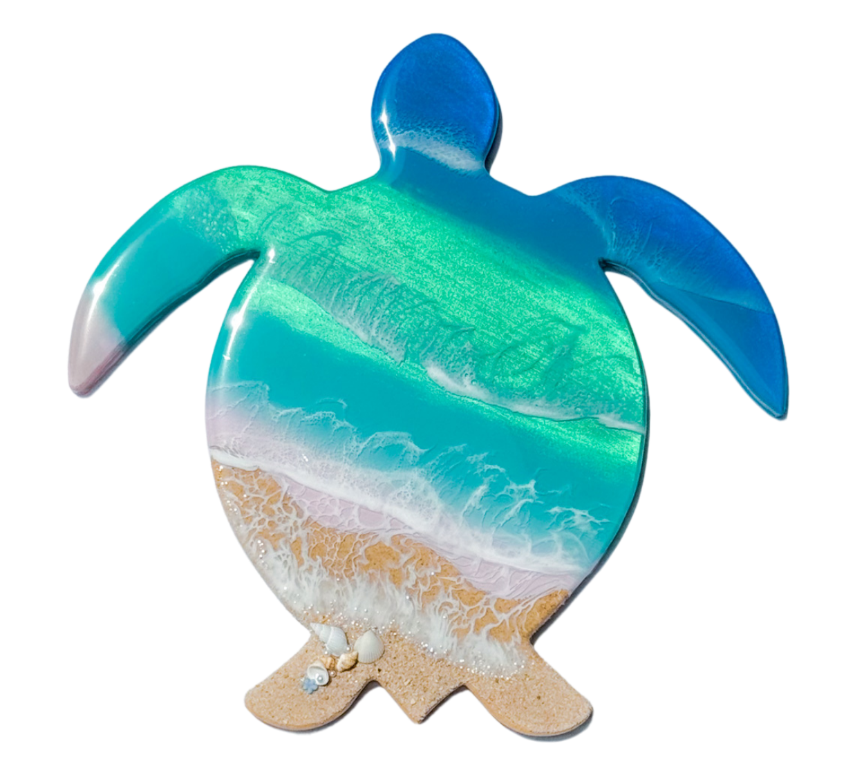 沖縄県北谷町 琉球工房ちゅら レジンアート ウミガメ